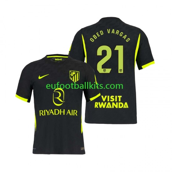 Atletico Madrid Obed Vargas 21 Away Football Shirts 2026-2027 Men LS