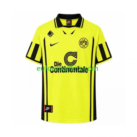 Borussia Dortmund Retro Home Football Shirts 1996 Men LS