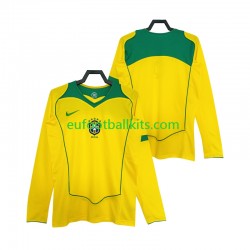Brazil Retro Home Football Shirts 2004 Men SS