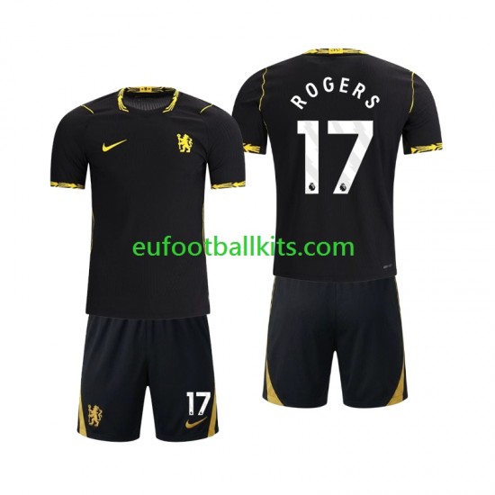 Chlesea Morgan Rogers 17 Away Football Shirts 2026-2027 Kids LS