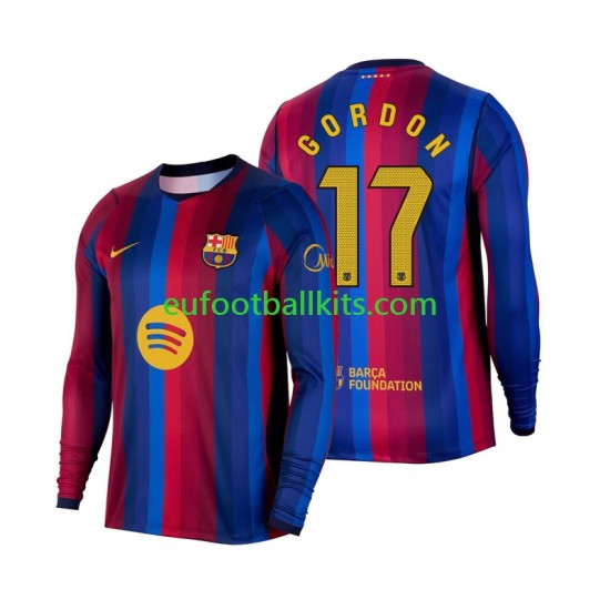 FC Barcelona Anthony Gordon 17 Home Football Shirts 2026-2027 Men SS