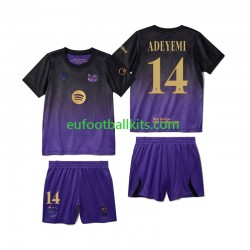 FC Barcelona Karim Adeyemi 14 Away Football Shirts 2026-2027 Kids LS