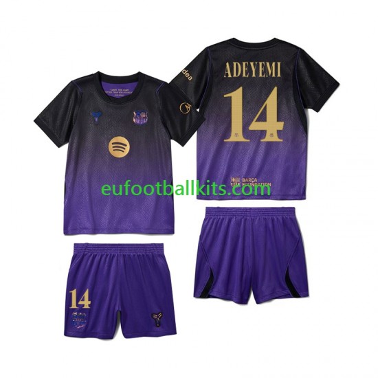FC Barcelona Karim Adeyemi 14 Away Football Shirts 2026-2027 Kids LS