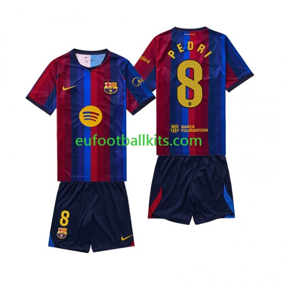 FC Barcelona Pedri 8 Home Football Shirts 2026-2027 Kids LS