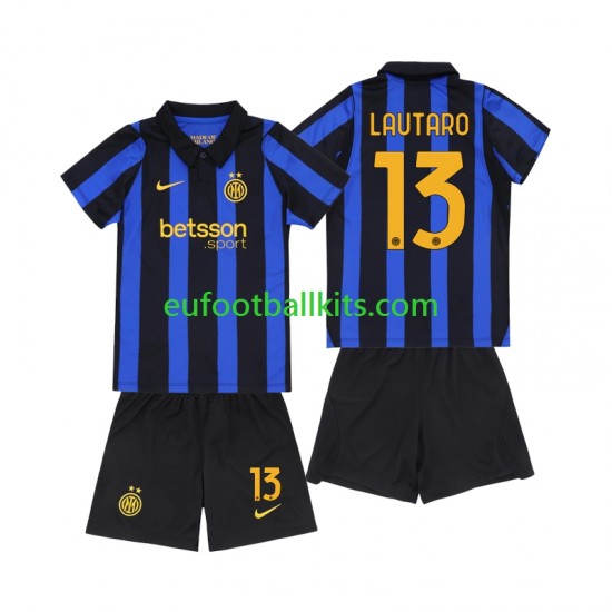 Inter Milan Lautaro Martinez 13 Home Football Shirts 2026-2027 Kids LS