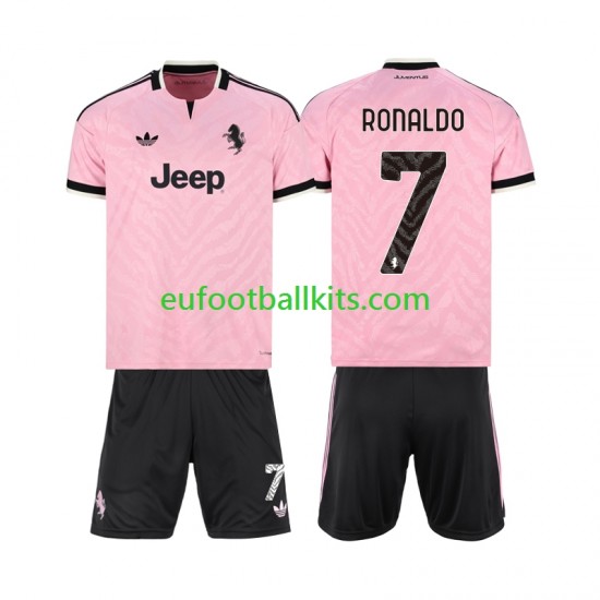 Juventus Cristiano Ronaldo 7 Away Football Shirts 2026-2027 Kids LS