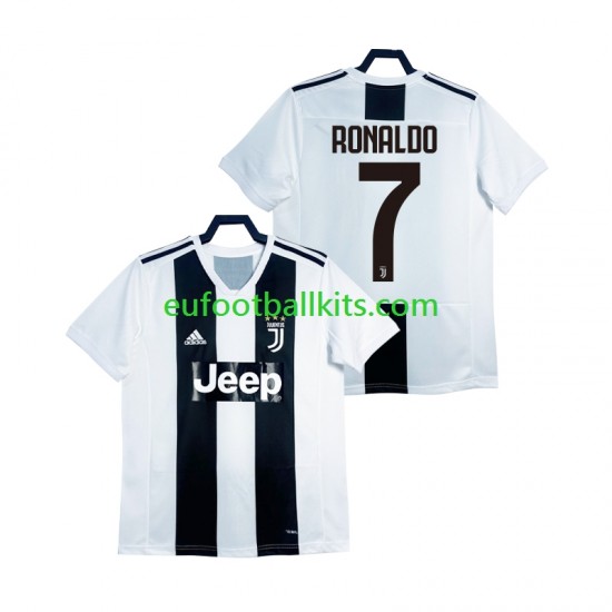 Juventus Cristiano Ronaldo Retro Home Football Shirts 2018 2019 Men LS