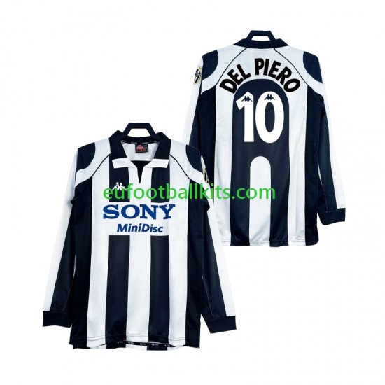 Juventus DEL PIERO 10 Retro Home Football Shirts 1997 1998 Men SS