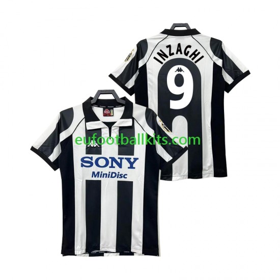 Juventus INZAGHI 9 Retro Home Football Shirts 1997 1998 Men LS