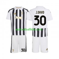 Juventus Jonathan David 30 Home Football Shirts 2026-2027 Kids LS