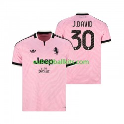 Juventus Jonathan David 30 Away Football Shirts 2026-2027 Men LS