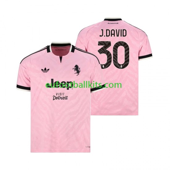 Juventus Jonathan David 30 Away Football Shirts 2026-2027 Men LS