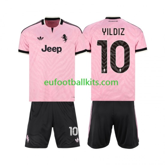 Juventus Kenan Yildiz 10 Away Football Shirts 2026-2027 Kids LS