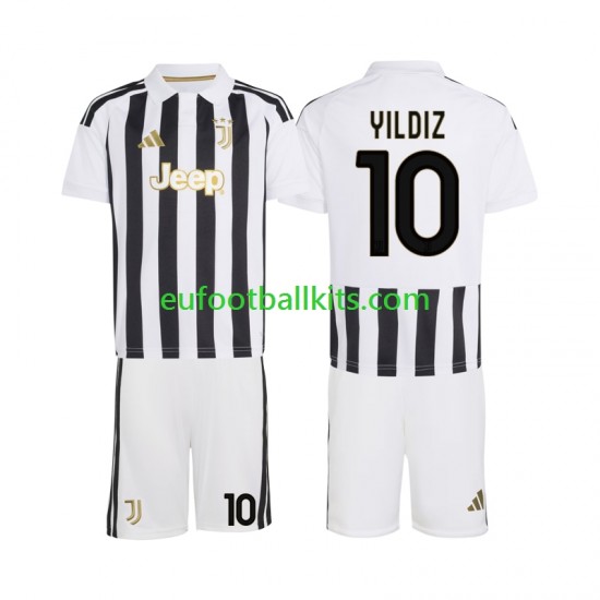 Juventus Kenan Yildiz 10 Home Football Shirts 2026-2027 Kids LS
