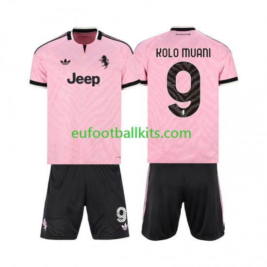 Juventus Randal Kolo Muani 9 Away Football Shirts 2026-2027 Kids LS