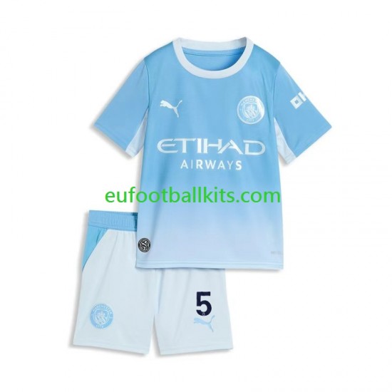 Manchester City Elliot Anderson 5 Home Football Shirts 2026-2027 Kids LS