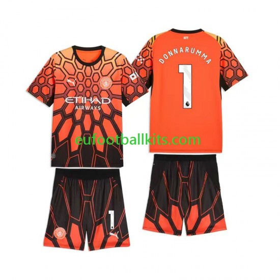 Manchester City Goalkeeper Gianluigi Donnarumma 1 Third Football Shirts 2026-2027 Kids LS
