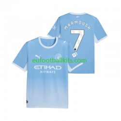 Manchester City Omar Marmoush 7 Home Football Shirts 2026-2027 Men LS