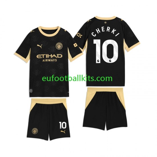 Manchester City Rayan Cherki 10 Away Football Shirts 2026-2027 Kids LS