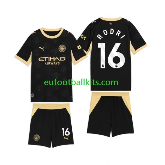 Manchester City Rodri 16 Away Football Shirts 2026-2027 Kids LS