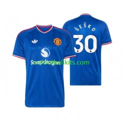 Manchester United Benjamin Sesko 30 Away Football Shirts 2026-2027 Men LS