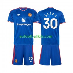 Manchester United Benjamin Sesko 30 Away Football Shirts 2026-2027 Kids LS