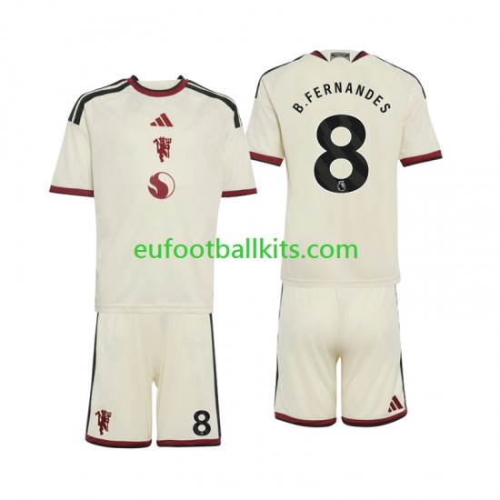 Manchester United Bruno Fernandes 8 Third Football Shirts 2026-2027 Kids LS