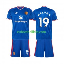 Manchester United Bryan Mbeumo 19 Away Football Shirts 2026-2027 Kids LS