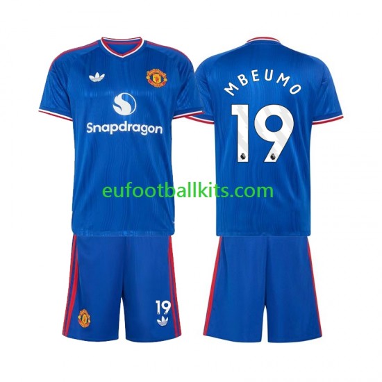 Manchester United Bryan Mbeumo 19 Away Football Shirts 2026-2027 Kids LS
