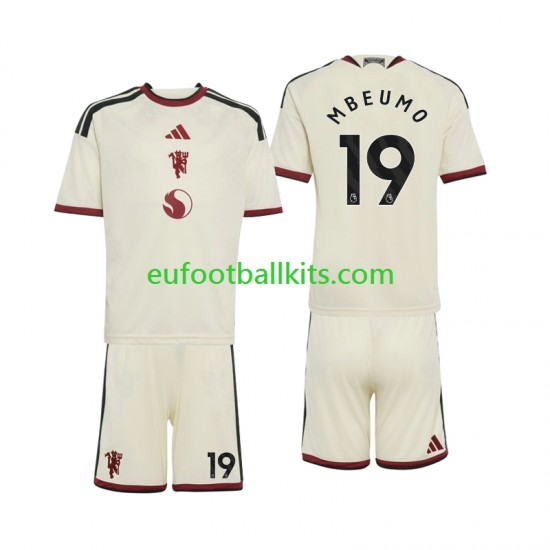 Manchester United Bryan Mbeumo 19 Third Football Shirts 2026-2027 Kids LS