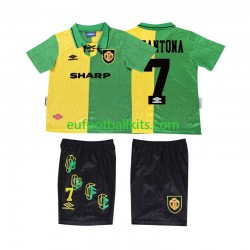 Manchester United CANTONA 7 Retro Third Football Shirts 1992 1994 Kids LS