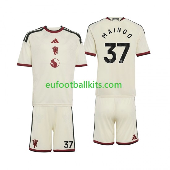 Manchester United Kobbie Mainoo 37 Third Football Shirts 2026-2027 Kids LS