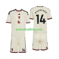 Manchester United Marcus Rashford 14 Third Football Shirts 2026-2027 Kids LS