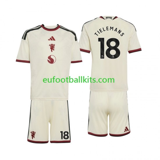 Manchester United Youri Tielemans 18 Third Football Shirts 2026-2027 Kids LS