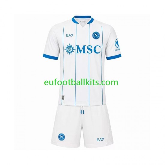 Napoli Away Football Shirts 2026-2027 Kids LS