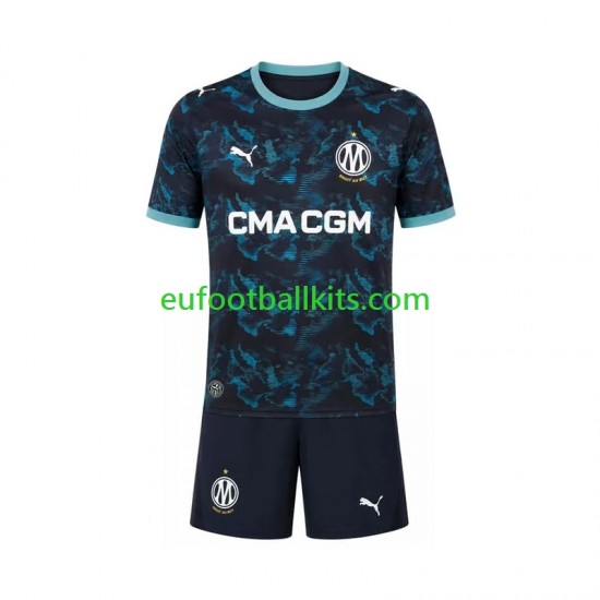 Olympique de Marseille Away Football Shirts 2026-2027 Kids LS