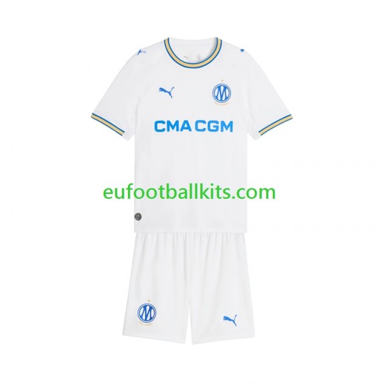 Olympique de Marseille Home Football Shirts 2026-2027 Kids LS