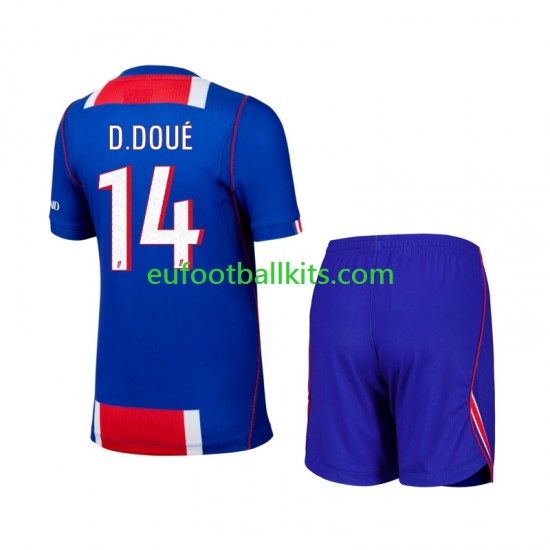 Paris Saint Germain Desire Doue 14 Home Football Shirts 2026-2027 Kids LS