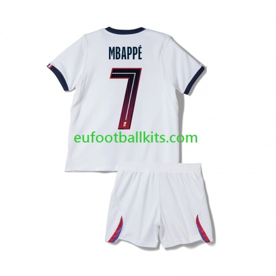 Paris Saint Germain Kylian Mbappe 7 Away Football Shirts 2026-2027 Kids LS