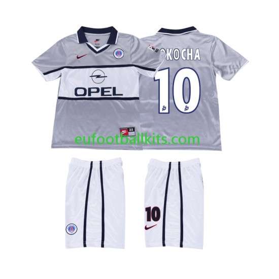 Paris Saint Germain OKOCHA 10 Away Football Shirts Retro 2000 2001 Kids LS