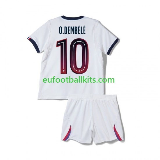 Paris Saint Germain Ousmane Dembele 10 Away Football Shirts 2026-2027 Kids LS