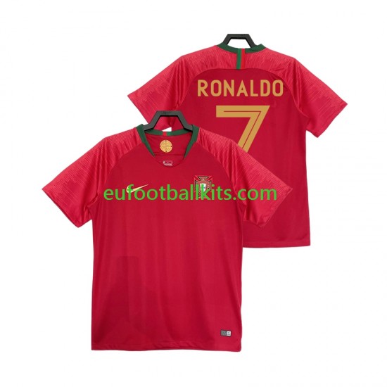 Portugal Cristiano Ronaldo 7 Retro Home Football Shirts 2018 Men LS