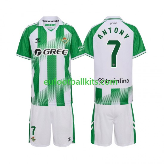 Real Betis Anthoy 7 Home Football Shirts 2026-2027 Kids LS