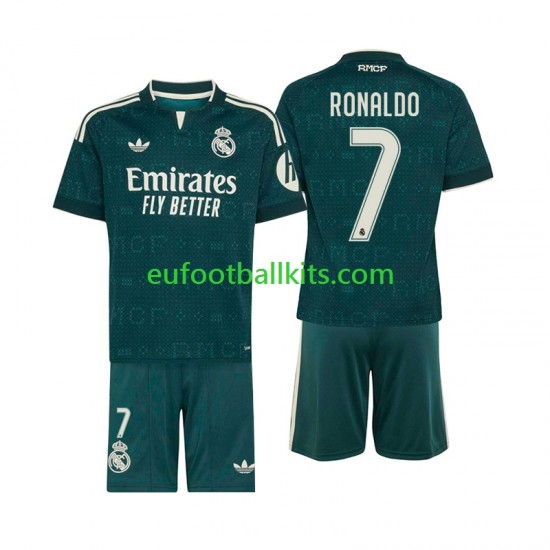 Real Madrid Cristiano Ronaldo 7 Away Football Shirts 2026-2027 Kids LS