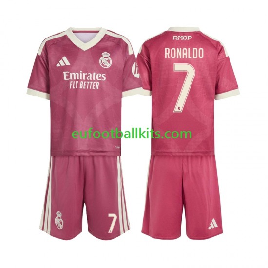 Real Madrid Cristiano Ronaldo 7 Third Football Shirts 2026-2027 Kids LS