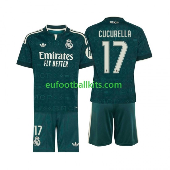 Real Madrid Marc Cucurella 17 Away Football Shirts 2026-2027 Kids LS
