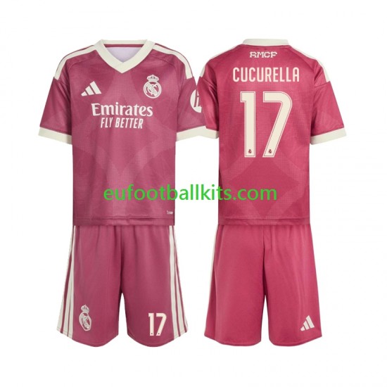 Real Madrid Marc Cucurella 17 Third Football Shirts 2026-2027 Kids LS
