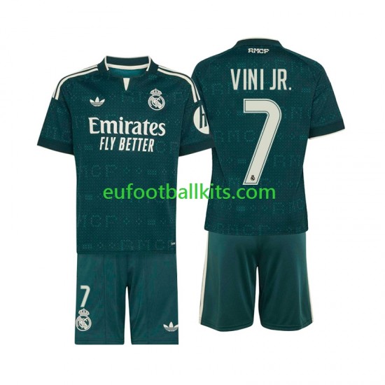 Real Madrid Vinicius Junior 7 Away Football Shirts 2026-2027 Kids LS