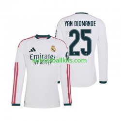 Real Madrid Yan Diomande 25 Home Football Shirts 2026-2027 Men SS