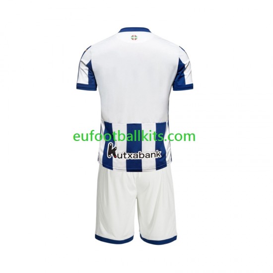 Real Sociedad Home Football Shirts 2026-2027 Kids LS